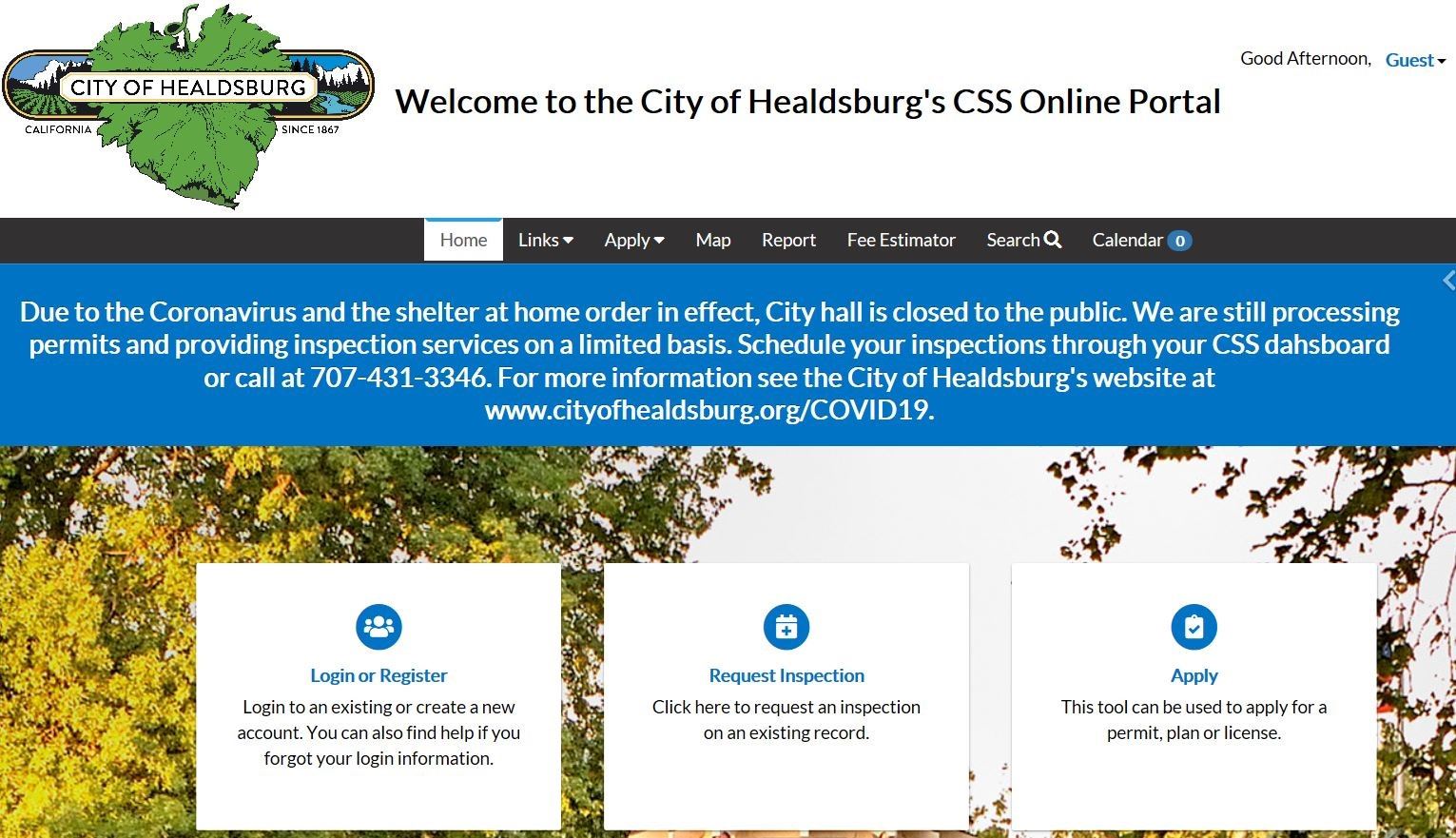 CSS Welcome Screen shot